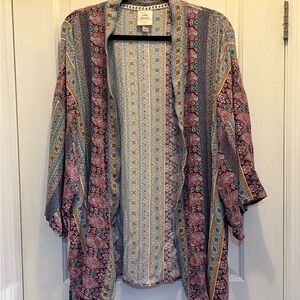 Knox Rose Boho Paisley Kimono